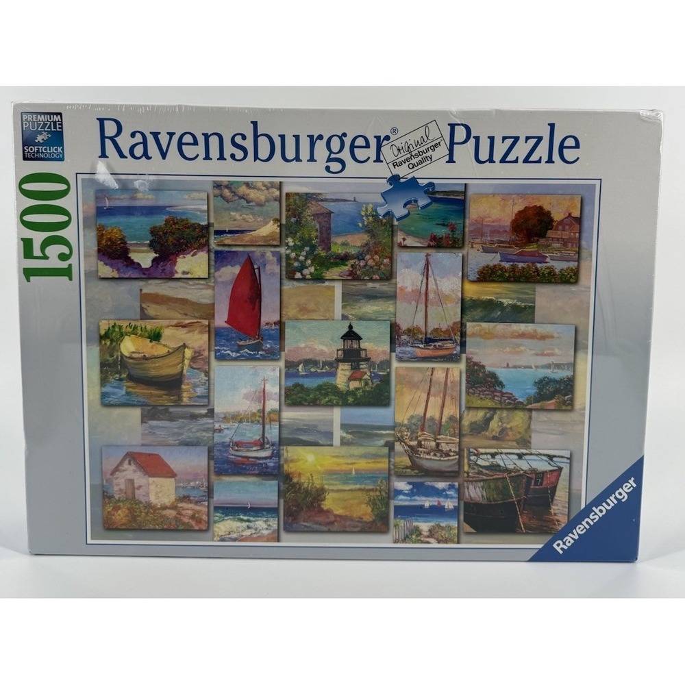 Ravensburger Coastal‎ Collage Sealed 1500 Pc Puzzle - NEW